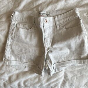 Abercrombie Kids white Denim Jean Shorts